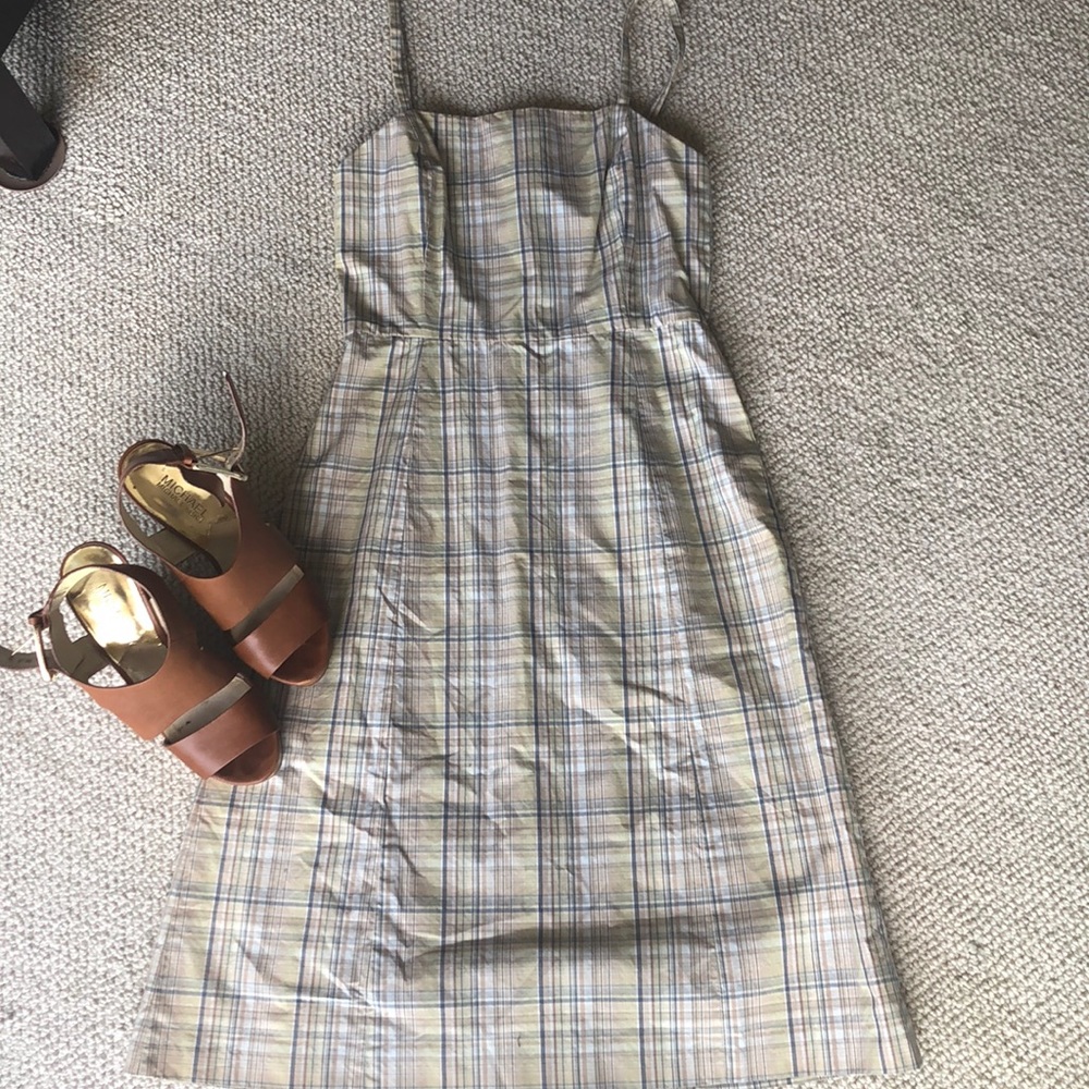 J Crew Plaid Summer Dress